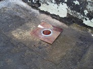 obr.1.1.18 vložkování střešních vtoků měděnými vložkami