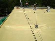 obr. 12,2,7 doplnění nové vrstvy PUR pěny, navýšení tloušťky celkové izolační vrstvy na 65 mm